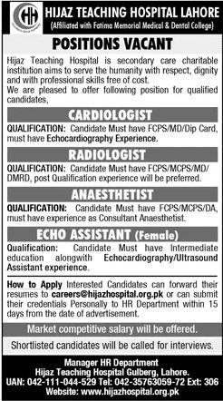 Hijaz Teaching Hospital Lahore Pakistan