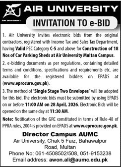 Air University Multan Pakistan