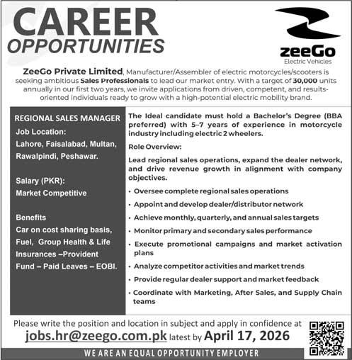 ZeeGo Electric Vehicles Pakistan