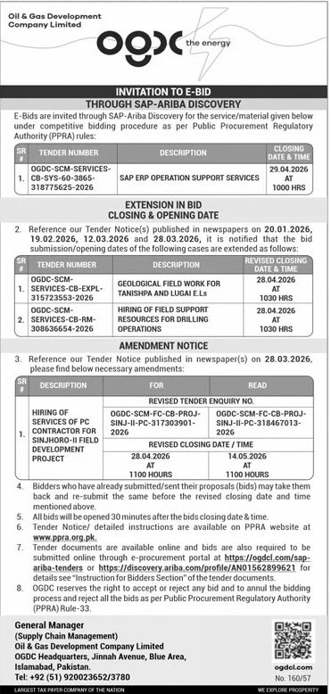 Oil & Gas Development Company Karachi