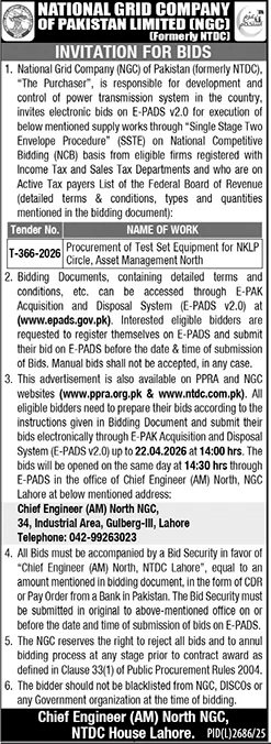 NTDC Lahore Pakistan