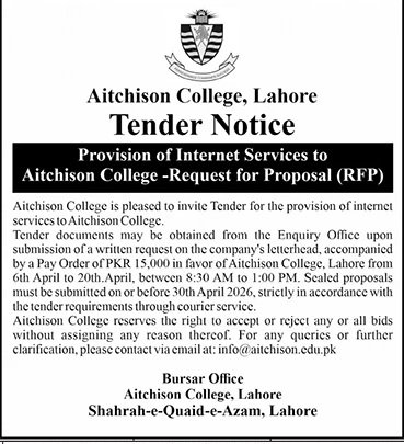 Aitchison College Lahore Pakistan