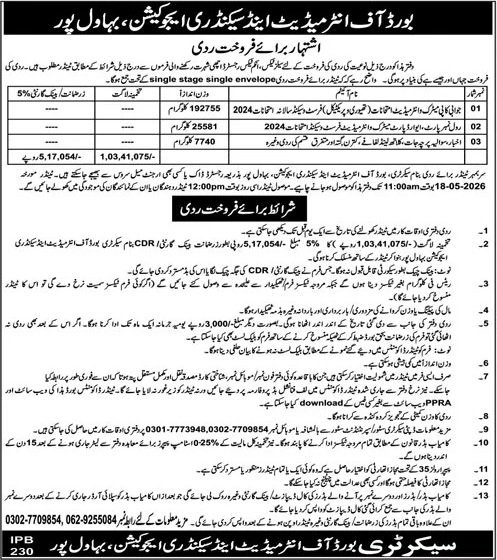 BISE Bahawalpur Pakistan