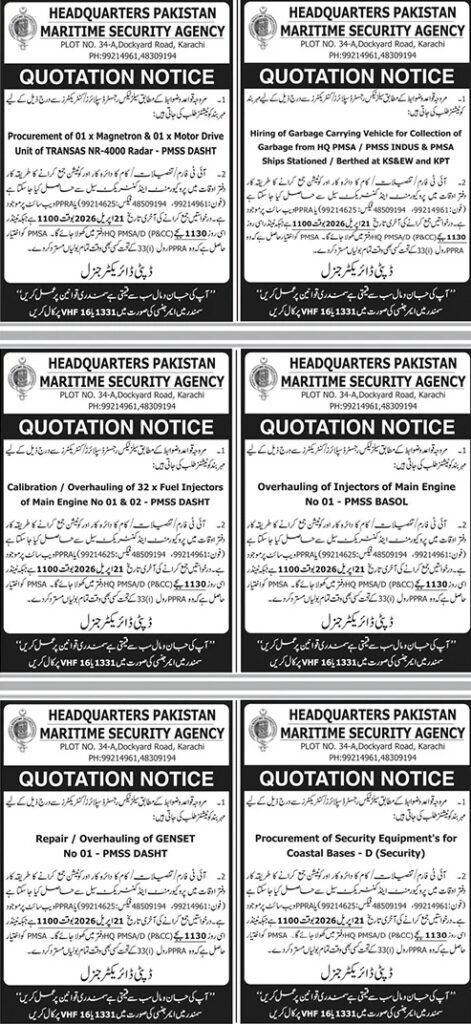 MariTime Security Agency Karachi Pakistan