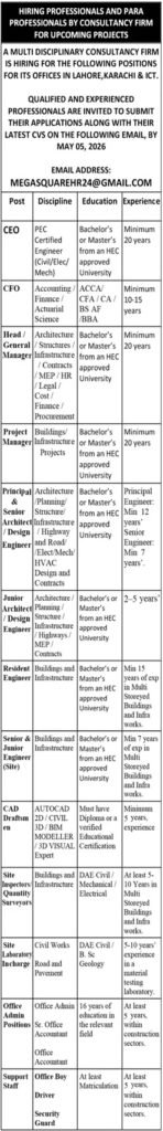 Multi Diciplinary Consultancy Firm Pakistan