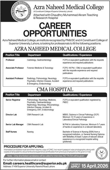 Azra Naheed Medical College Lahore Pakistan