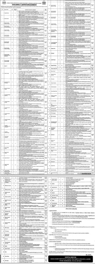 Nawaz Sharif Institute of Cancer Treatment & Research Lahore Pakistan