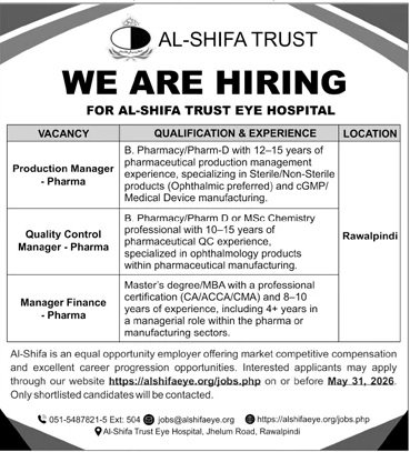 Al Shifa Trust Rawalpindi Pakistan