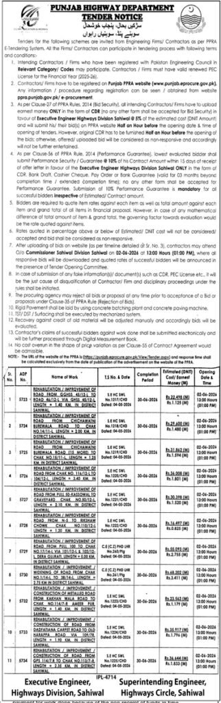 Punjab Highway Department Pakistan