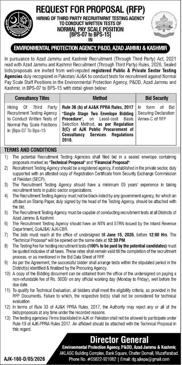 Envoirnment Protection Agency AJK Pakistan
