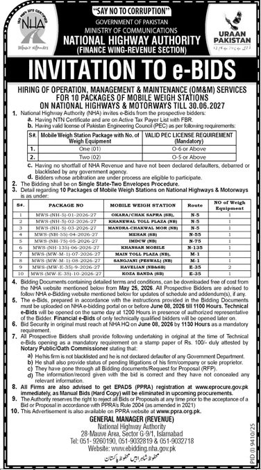 National Highway Authority Islamabad Pakistan