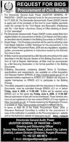 Auditor General of Pakistan Lahore