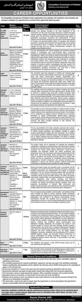 The Competition Commission of Pakistan Islamabad