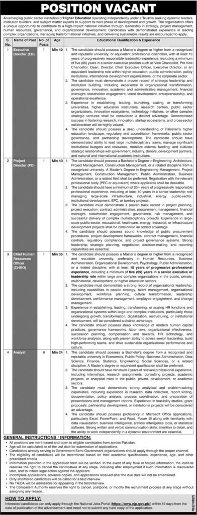 Higher Education Pakistan